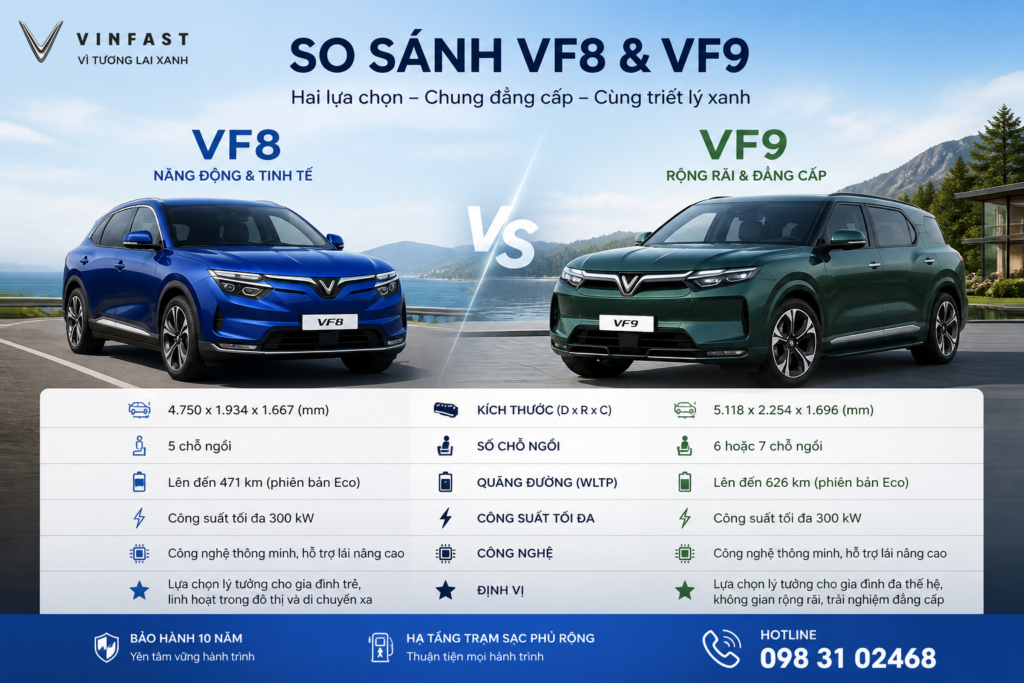 Kết luận: Nên mua VF 8 hay VF 9?