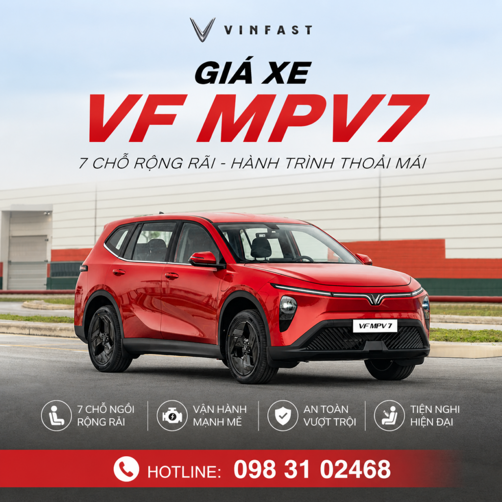 Giá VinFast VF MPV 7 2026: 750 triệu, từ 712,5 triệu