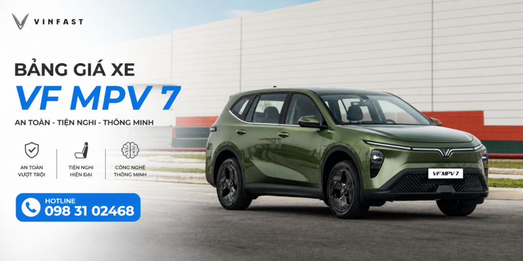 VF MPV 7 có được miễn phí sạc không?