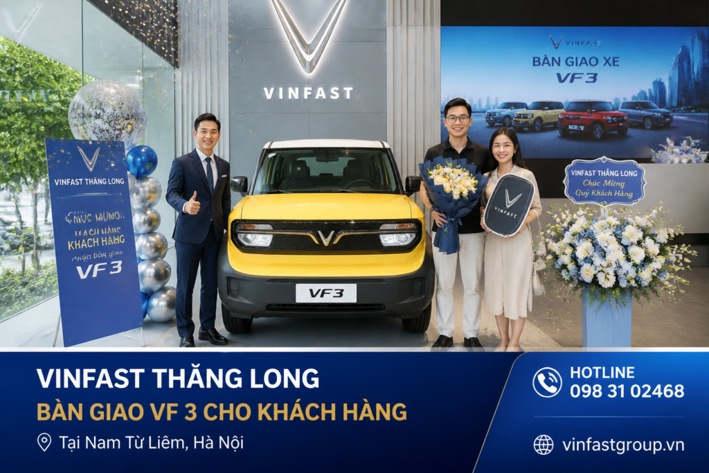 VinFast VF 3 – mẫu xe phù hợp nhu cầu di chuyển tại Nam Từ Liêm