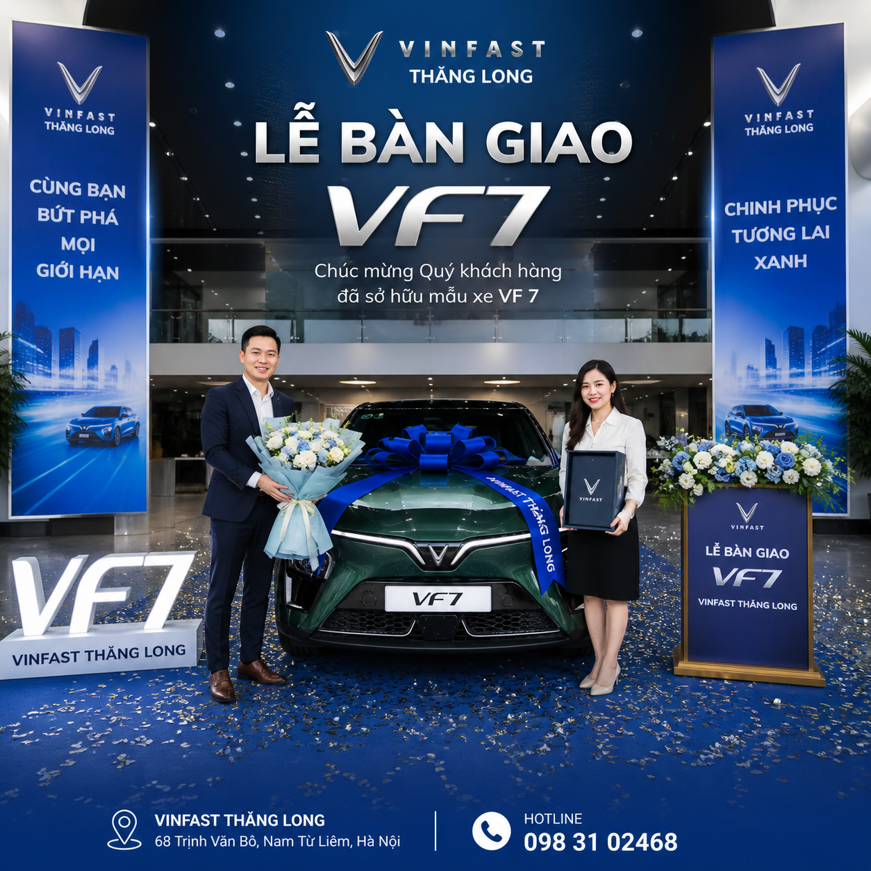 VinFast Thăng Long bàn giao VF7 cho khách hàng