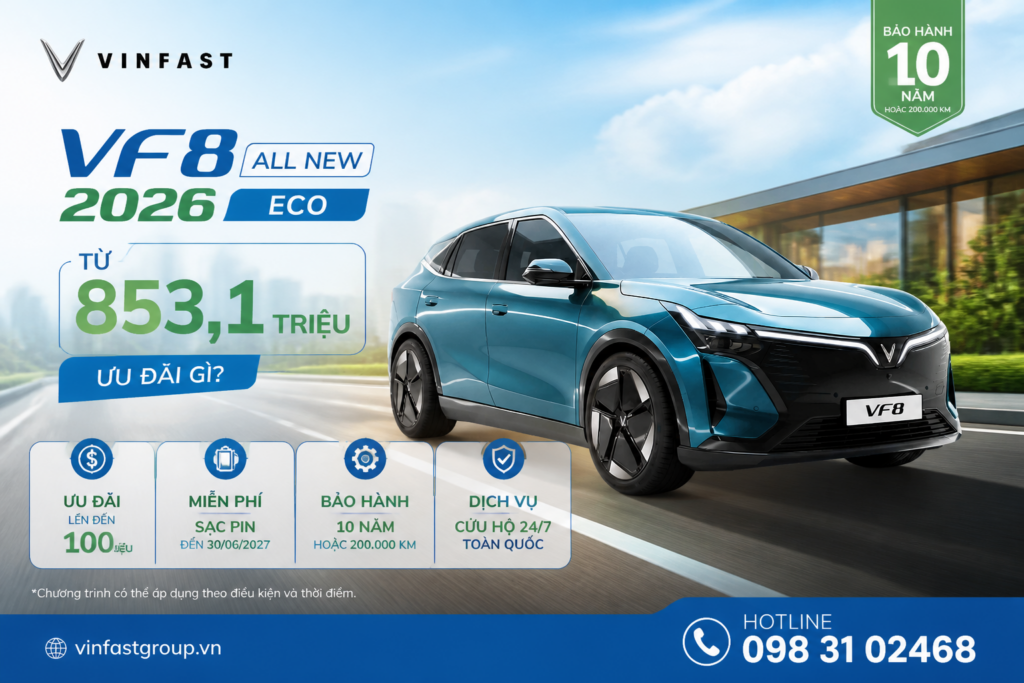 Vì sao có nơi vẫn ghi VF8 All New giá 999 triệu đồng?