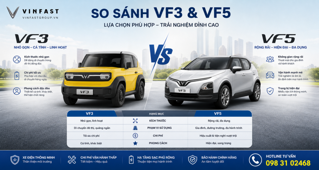 VF 3 hay VF 5 an toàn hơn?
