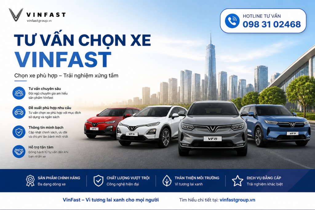 Tư vấn chọn xe VinFast 2026 – Chọn mẫu nào phù hợp nhu cầu và ngân sách?