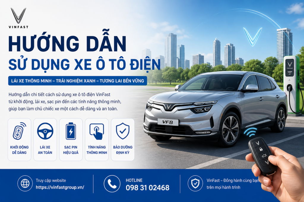Hướng dẫn sử dụng xe VinFast từ A–Z cho người mới