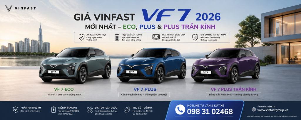 VF 7 lăn bánh Hà Nội khoảng bao nhiêu?