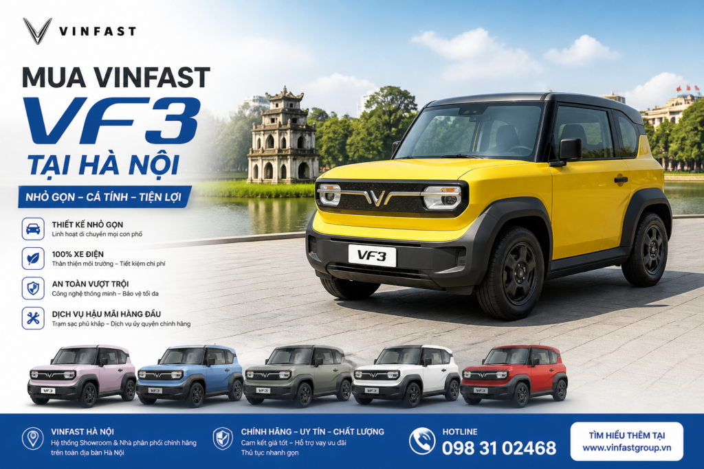 Quy trình mua VinFast VF3 tại Hà Nội