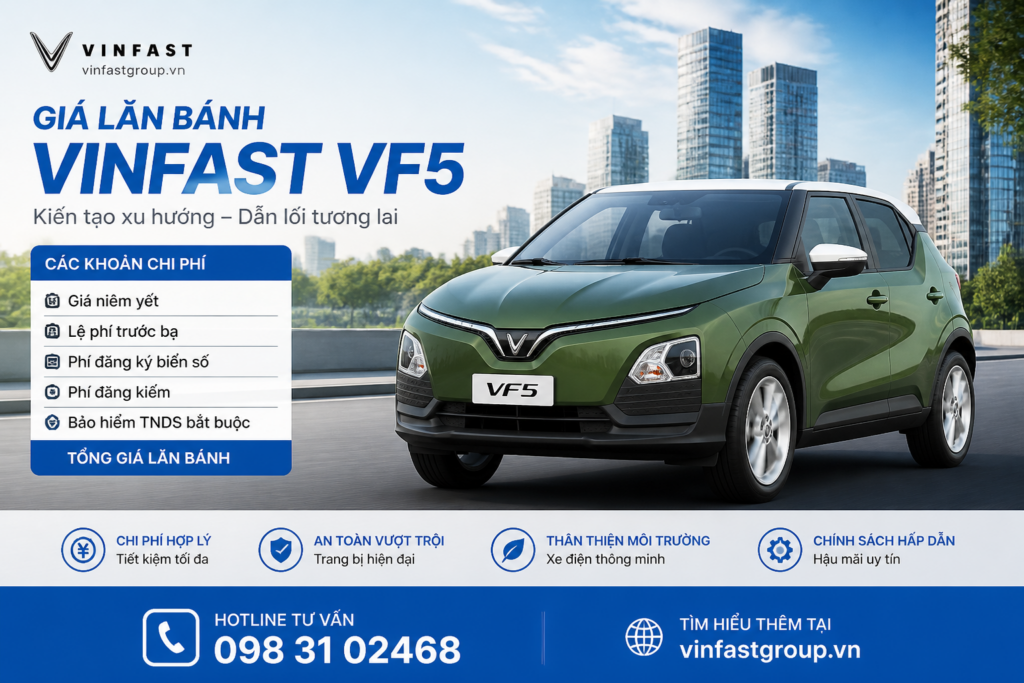 Câu hỏi thường gặp về giá lăn bánh VinFast VF5